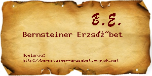 Bernsteiner Erzsébet névjegykártya